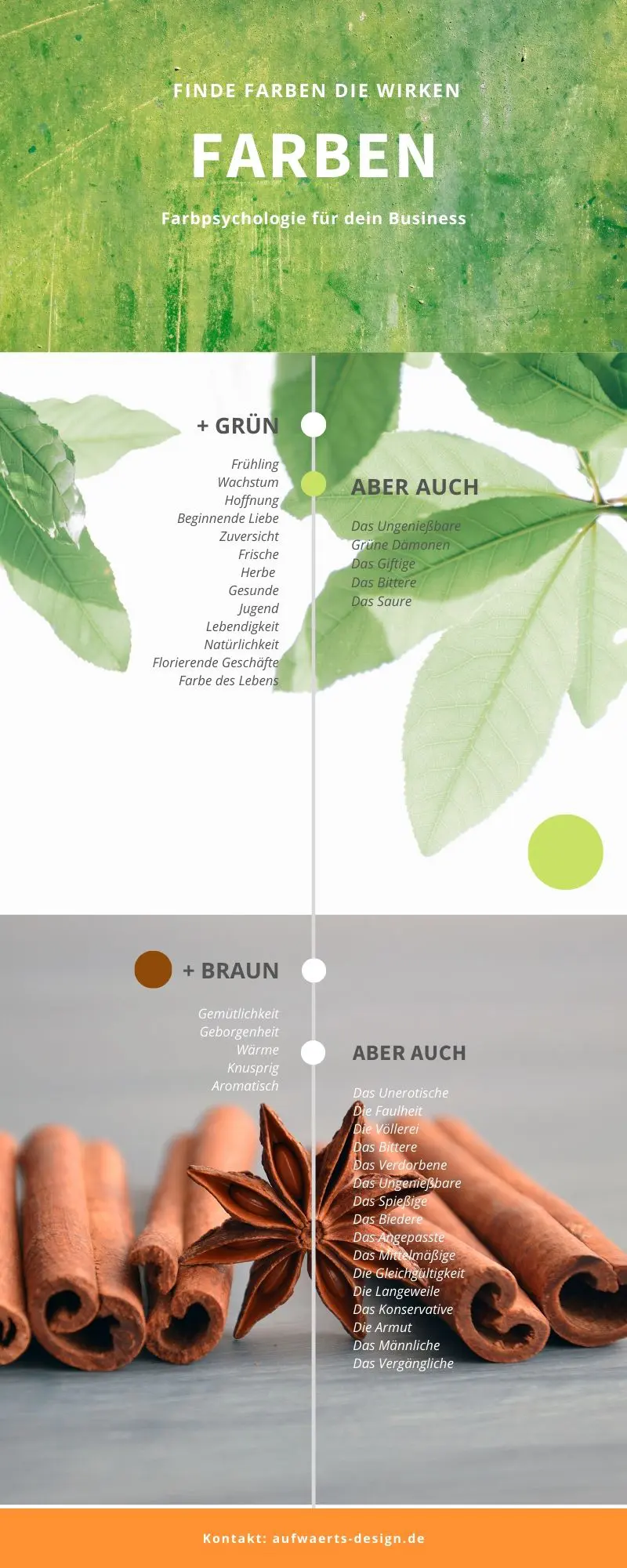 Farbpsychologie: Grün und Braun. So wirken die Farben auf uns.