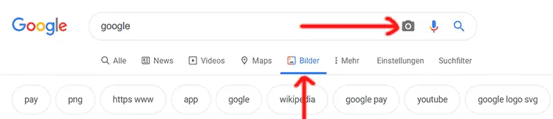 Google umgekehrte Bildersuche