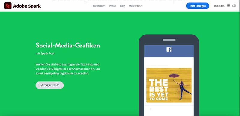Grafiken designen - Ganz einfach mit Spark Post.