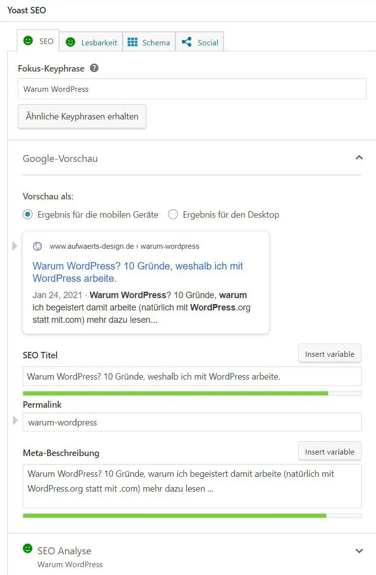 Warum WordPress? Das Plugin für SEO, um die Sichtbarkeit systematisch zu erhöhen ist Grund genug.