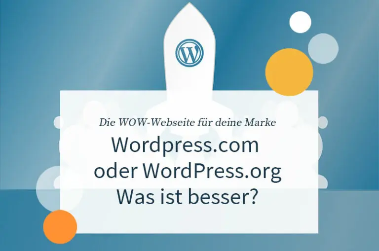 Wordpress.org oder Wordpress.com - Was ist besser?