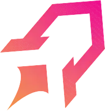 Icon: Rakete pink orange