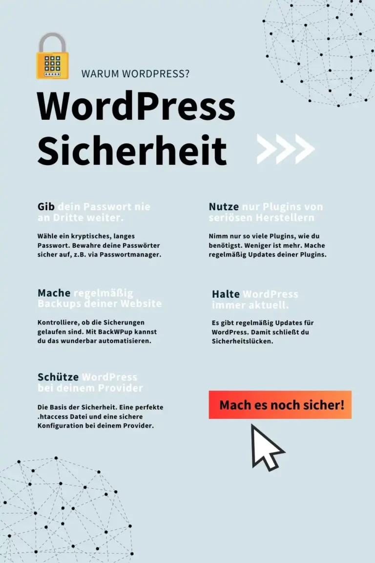 Warum WordPress? Sicherheit