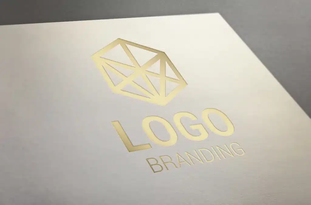 Logodesign Goldprägung