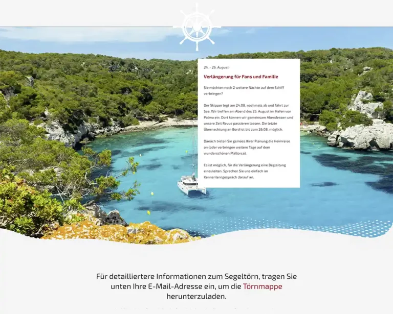 Premium Website Design - Ein Block der Salespage mit CTA