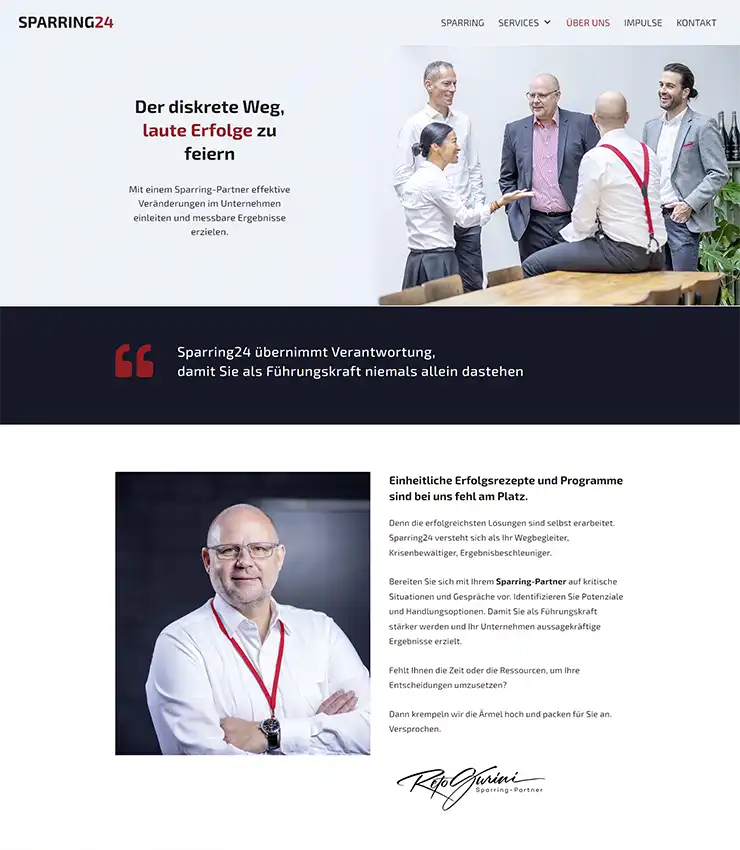Website Relaunch mit Rebranding, Webdesign mit dem neuen Gesicht der Marke, Umsetzung mit WordPress und Thrive Architect