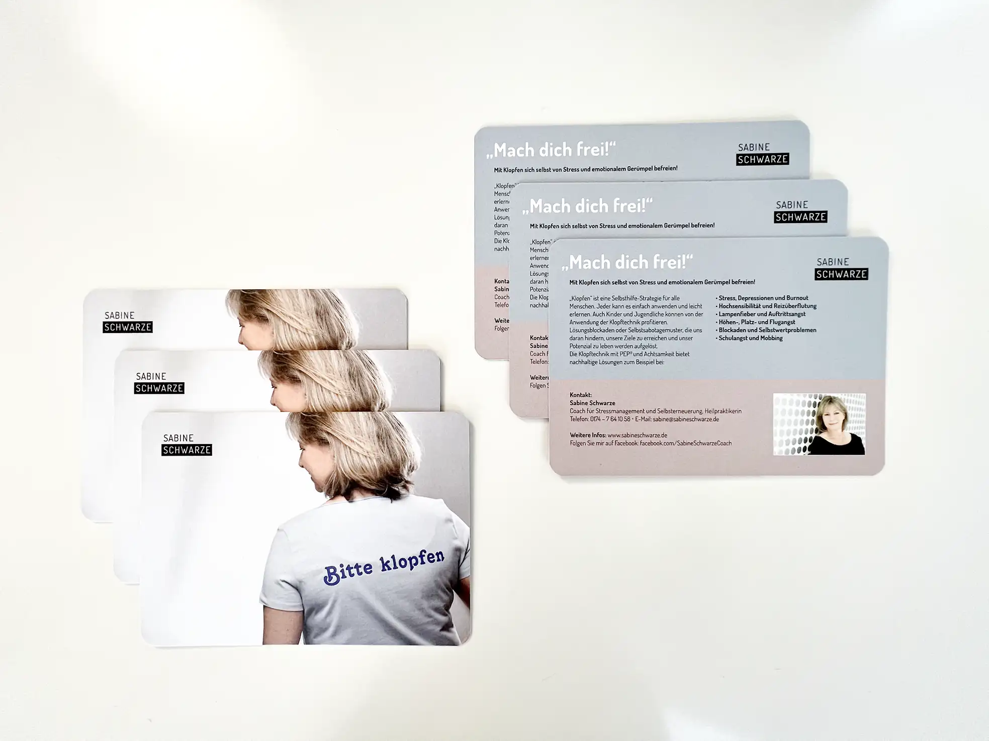 Sabines Karte – Mini Flyer für Sabine