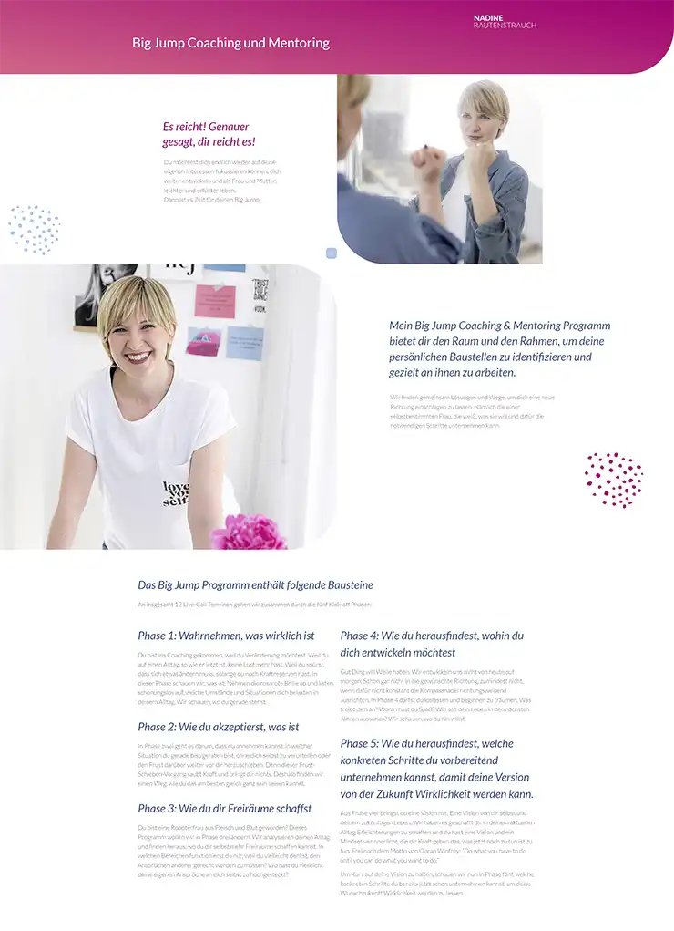 Portfolio Branding und Website für Solounternehmerin 8 Portfolio: Branding, Markenstil, Website mit WordPress