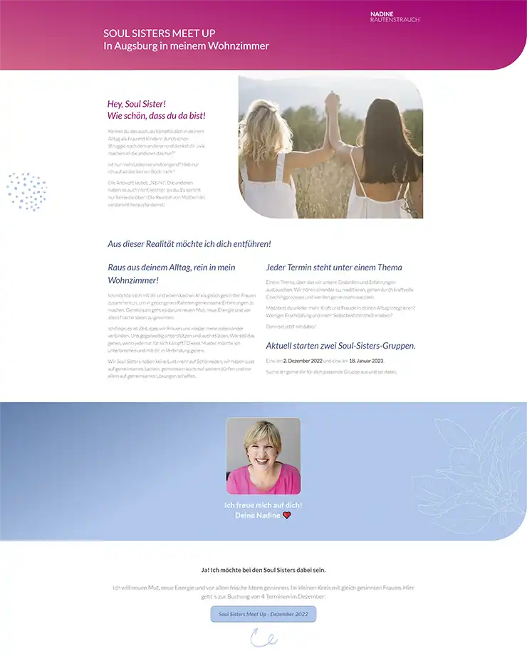 Portfolio Branding und Website für Solounternehmerin 1 Portfolio: Umsetzung der Salespage mit WordPress