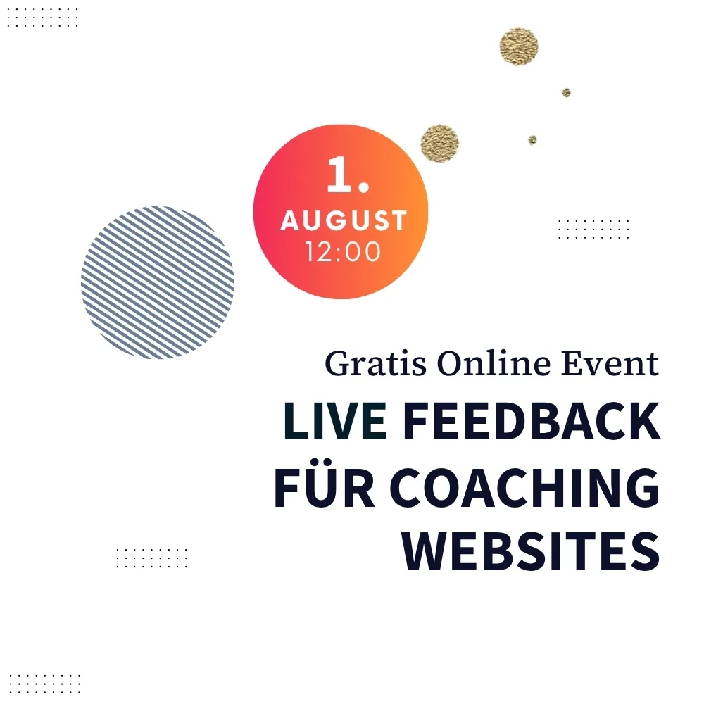 Lieve Feedback für Coaching Websites am 1. August 2025