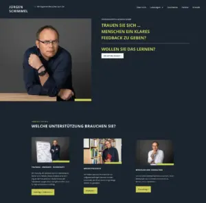 Referenz: Website-Relaunch für Herrn Schimmel, Coach. Berater. Trainer.